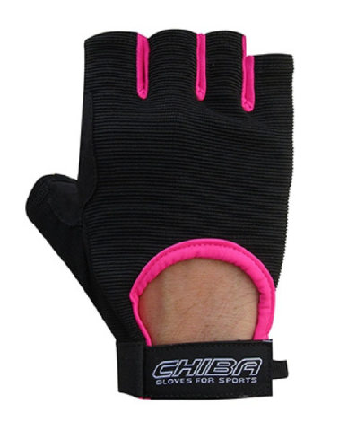 CHIBA GUANTE SUMMERTIME NEGRO / ROSA TALLA M 40517