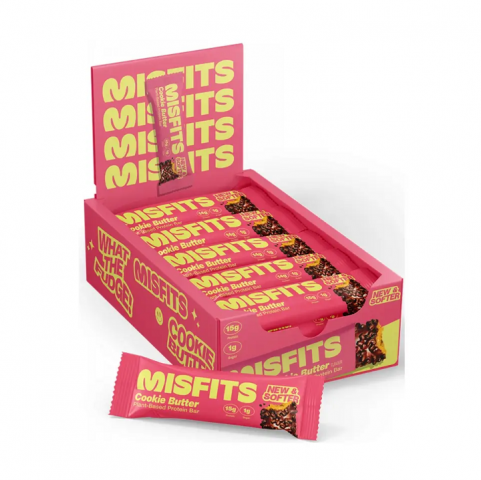 MISFITS VEGAN SOFT PROTEIN BAR 50g COOKIE BUTTER
