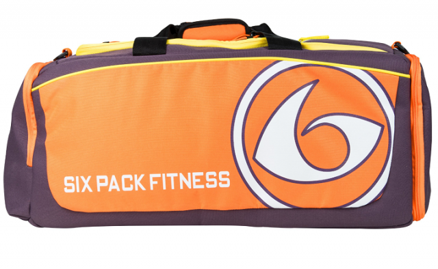 6 Pack Fitness Prodigy Duffel 300 purple orange 