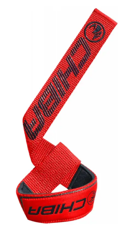 CHIBA LIFTING STRAPS 40605 RED