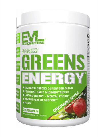 EVL NUTRITION STACKED GREENS ENERGY 30 SERV