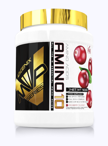 IOGENIX AMINO10 500G. CRANBERRY