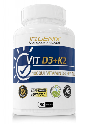 IOGENIX VITAMIN D3 + K2 90 COMP 4000 UI