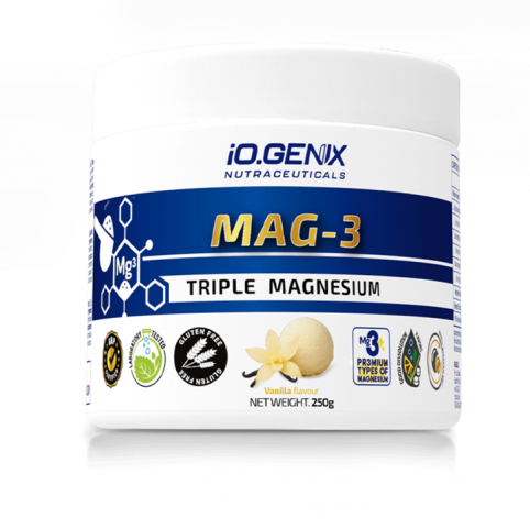 IOGENIX MAG-3 TRIPLE MAGNESIUM 250G. VANILLA