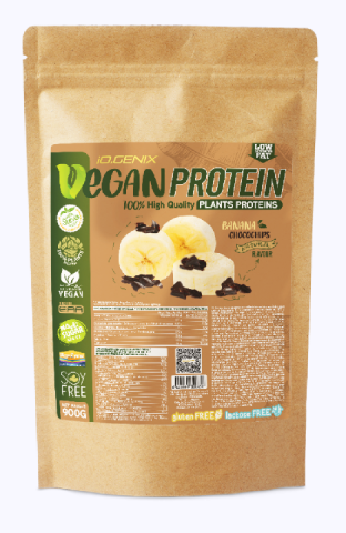 IOGENIX PROTEIN VEGAN 900G BANANA CHOCOCHIPS