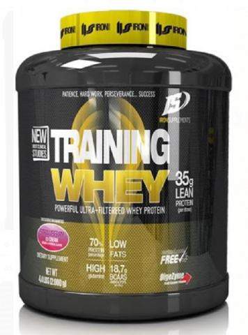 IRON SUPPLEMENTS TRAINING WHEY 2 KGS FRESA