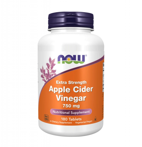 NOW APPLE CIDER VINEGAR 750MG 180 TABS
