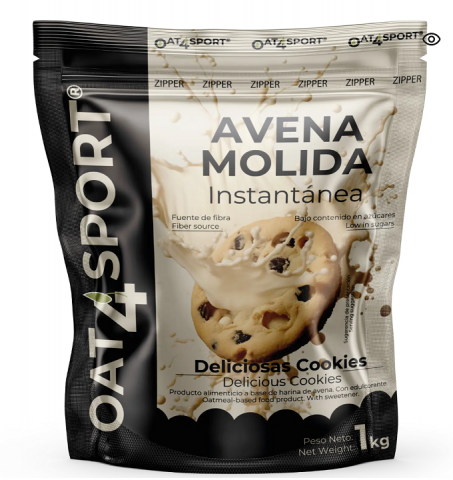 OXYPRO OAT4SPORT AVENA MOLIDA 1KG BROWNIE