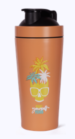 QUAMTRAX SHAKER METALICO TROPICAL SKULL 740 ML