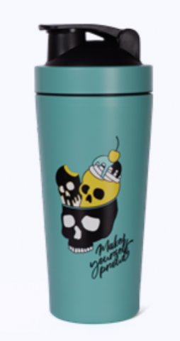 QUAMTRAX SHAKER METALICO SWEET SKULL 740 ML