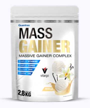 QUAMTRAX MASS GAINER 2.8 KG VAINILLA