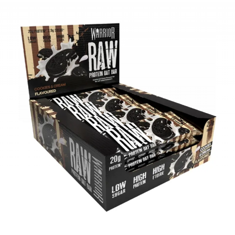 WARRIOR RAW PROTEIN BAR 75g COOKIES CREAM