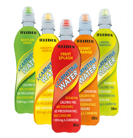 WEIDER CARNITINE WATER FRUIT PAQUETE 6