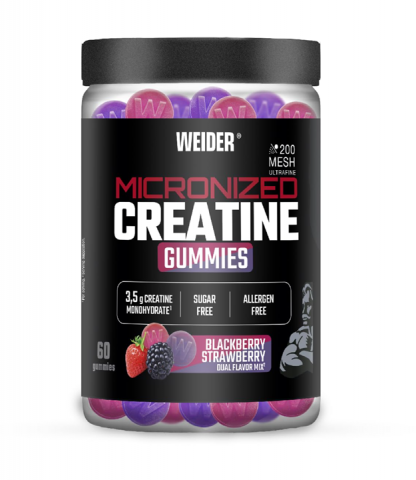 WEIDER CREATINE 200 MESH 60 GUMMIES DUAL FLAVOR