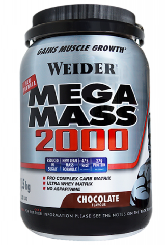 WEIDER MEGA MASS 2000- 1.5 KGS- CHOCOLATE