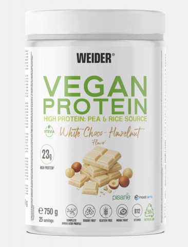WEIDER VEGAN PROTEIN 750 GR CHOCO AVELLANA 